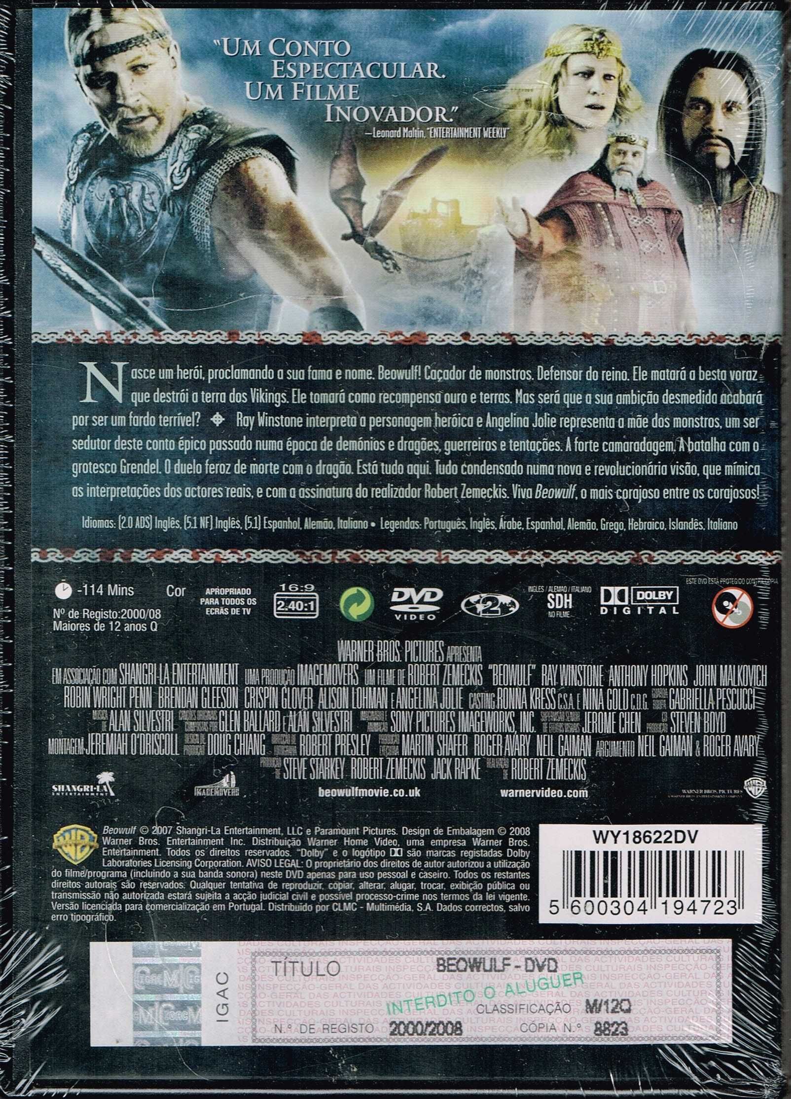 Filme em DVD: Beowulf (Robert Zemeckis) - NOVO! SELADO!