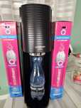Sodastream soda stream terra czarna + 3x nabój +przejściówka saturator