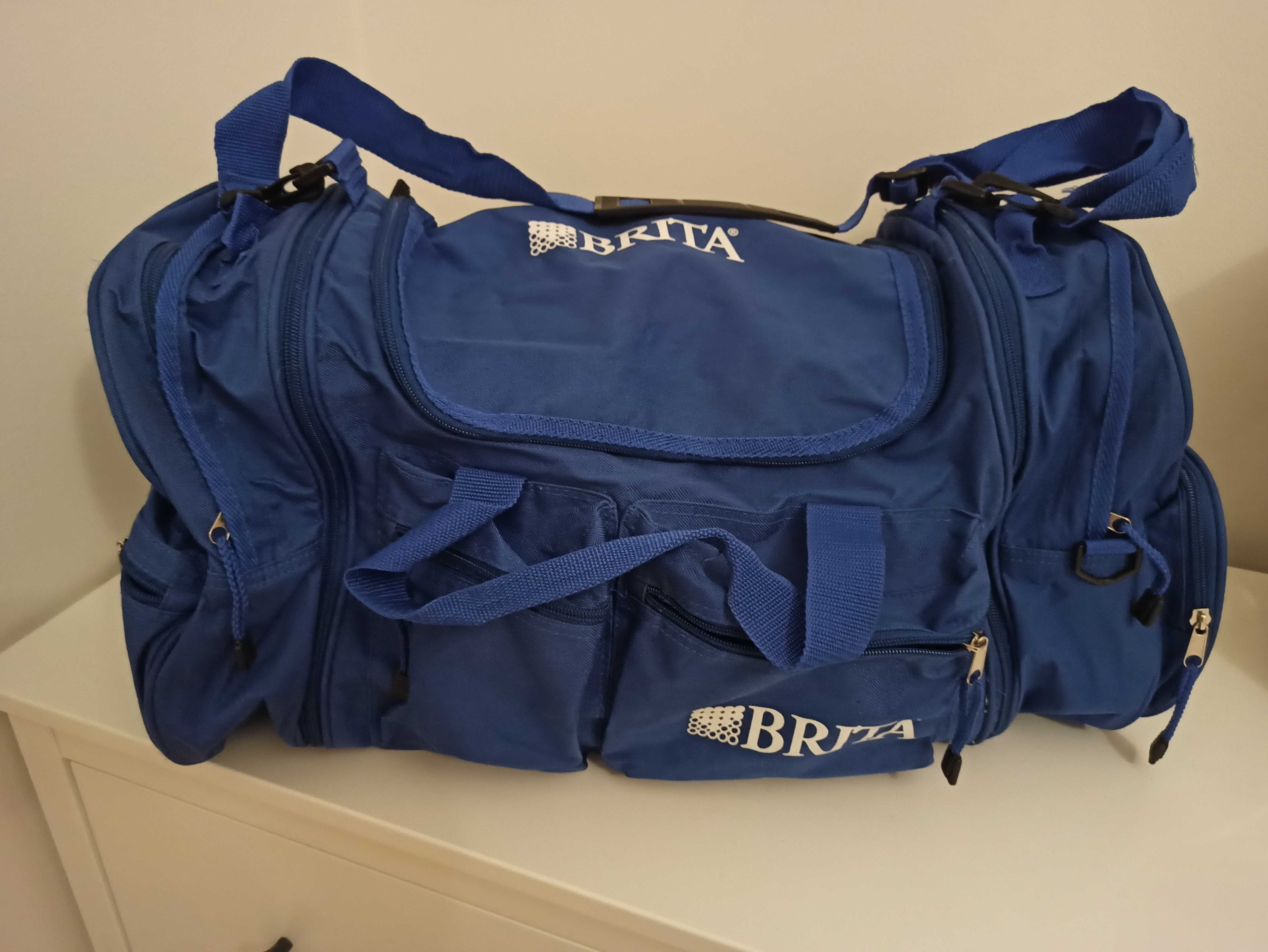 Saco/mochila azul Brita