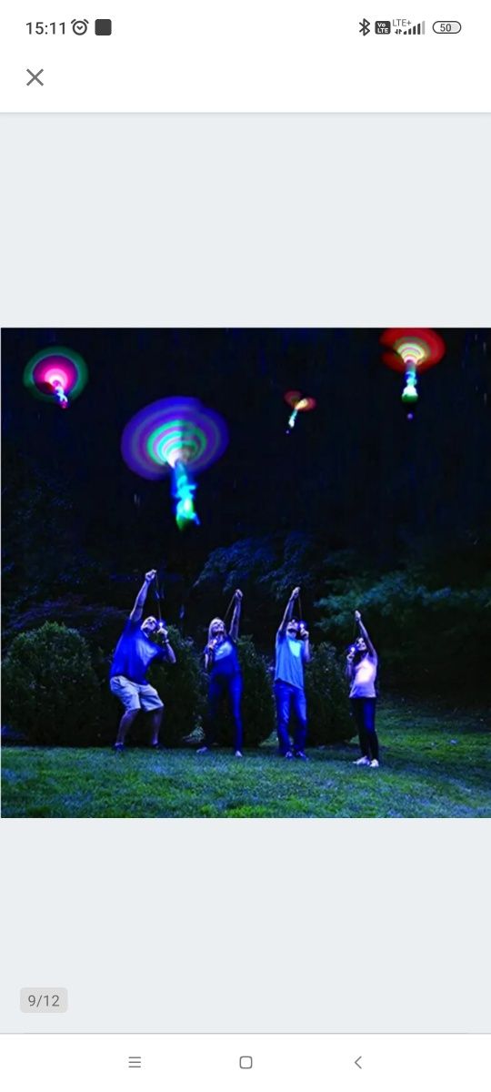 Parasolki LED latający