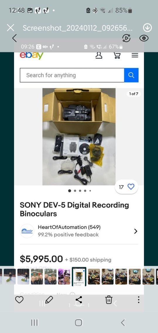 Lornetka cyfrowa sony dev 5 3D
