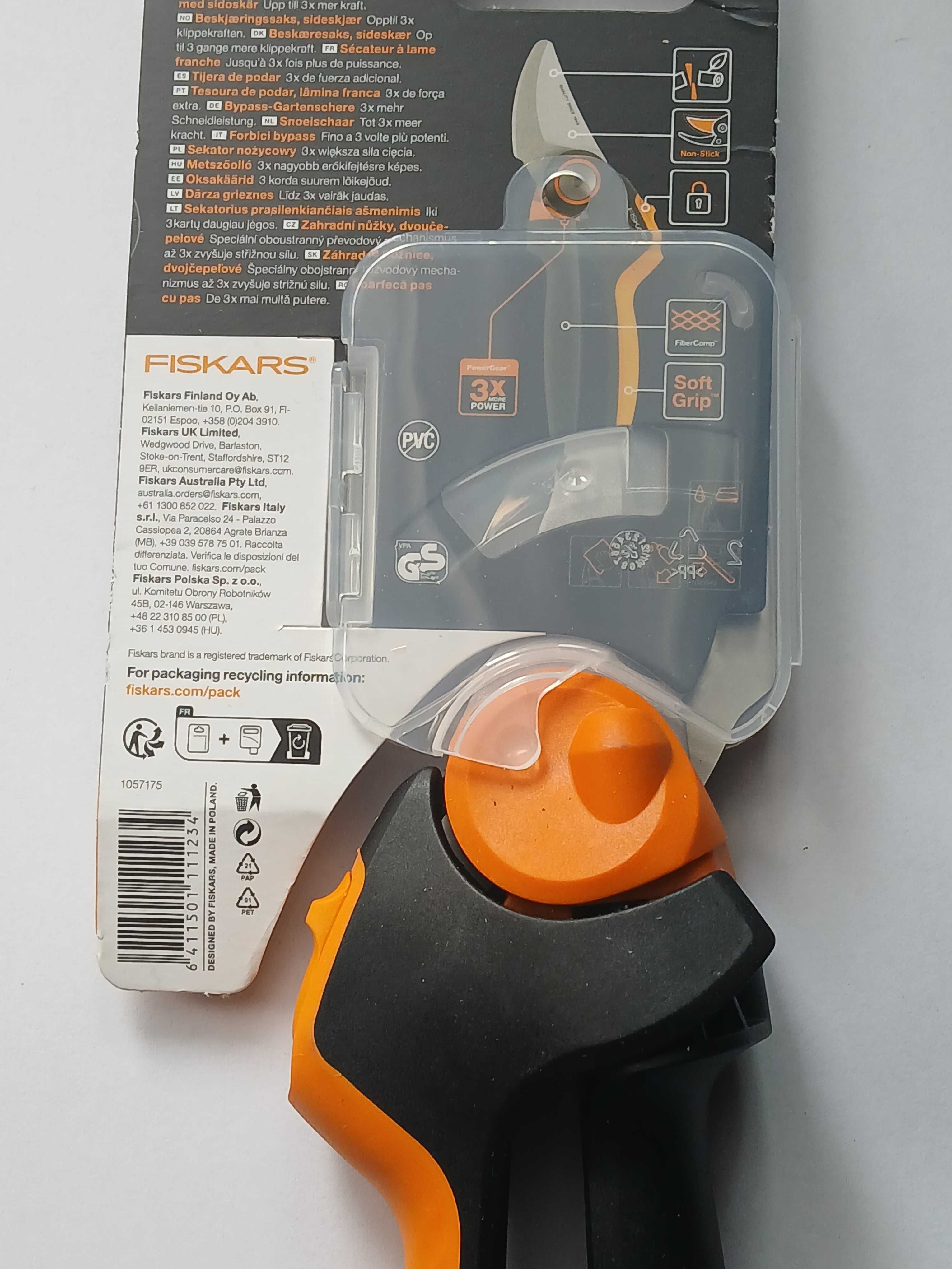 Sekator nożycowy X-series L P961 Fiskars*nowy*oryginal