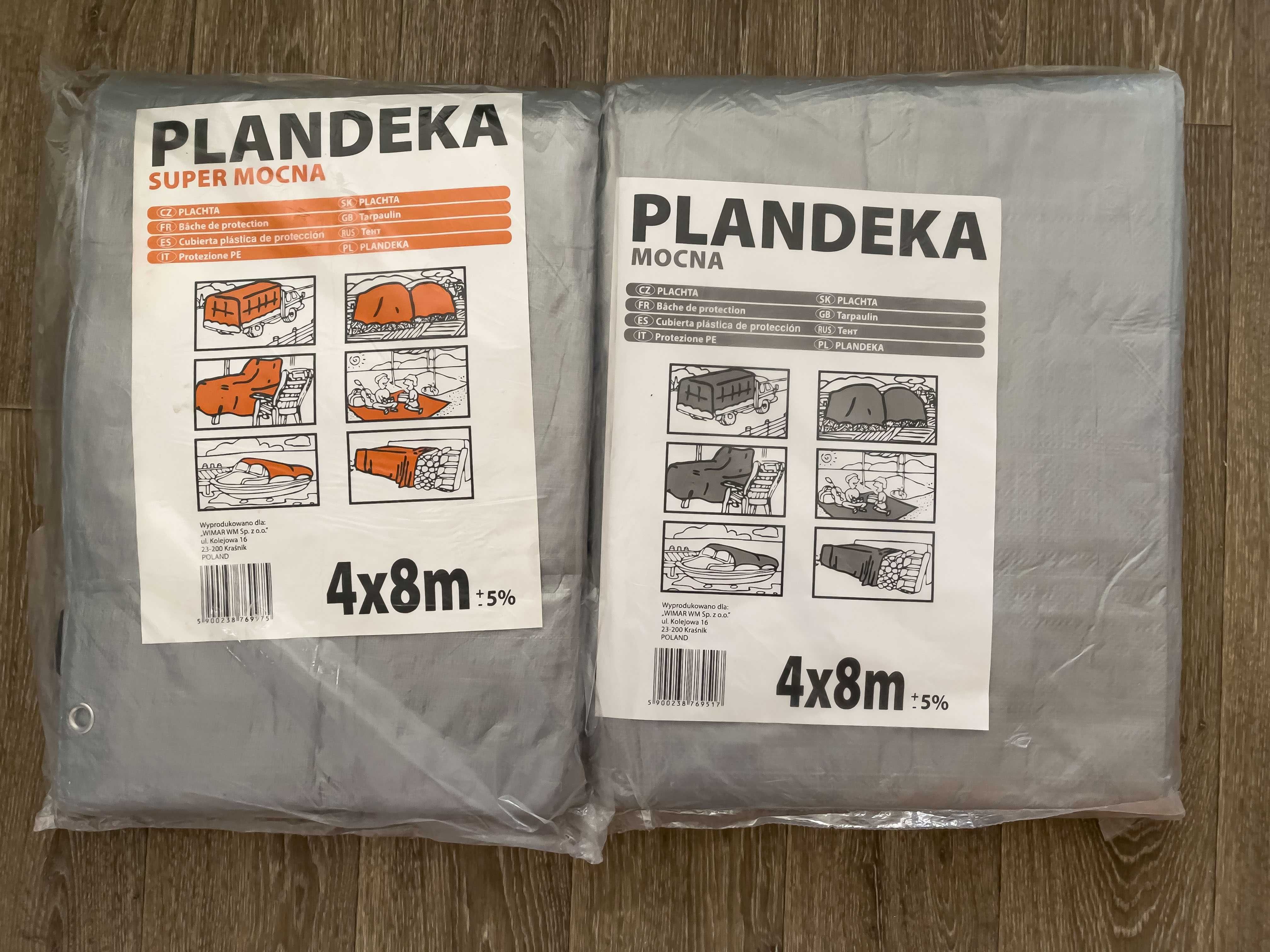 Тент Plandeka 4х8 м, 110 и 160 г/м2, серебрянный металлик