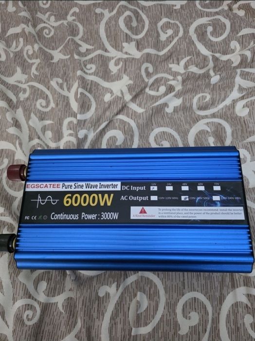 інвертор Egscatte 12 V 6000 w