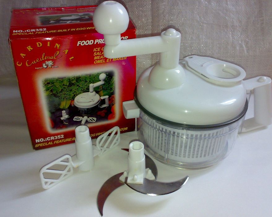 Ручной кухонный комбайн, Блендер механический Cardinal Food Processor