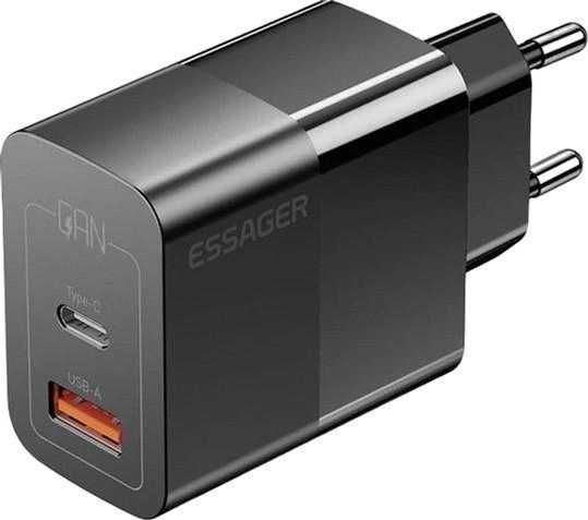 Зарядний пристрій , зарядка Essager 33W USB і Type C чорний