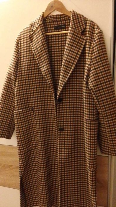 Casaco lã afeta xadrez