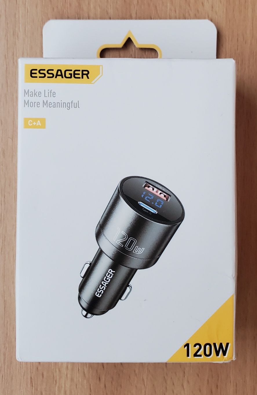 Зарядка автомобильная Essager 120w