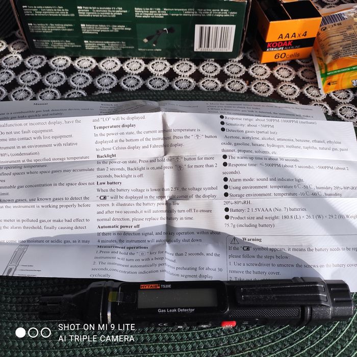 Detektor gazu. Nieużywany sprzedam zamienię