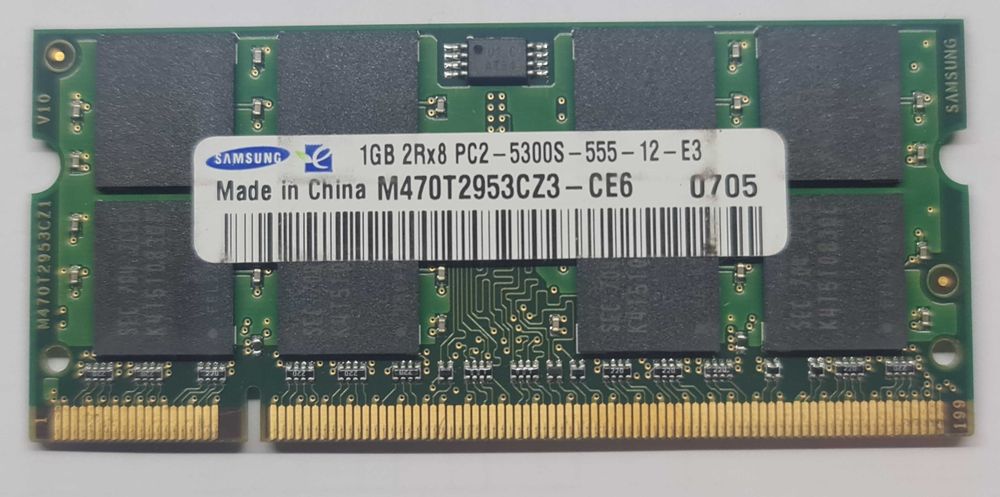 Memória RAM Samsung 1Gb DDR2-667Mhz