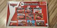 Puzzle Cars 3 x Story Trefl