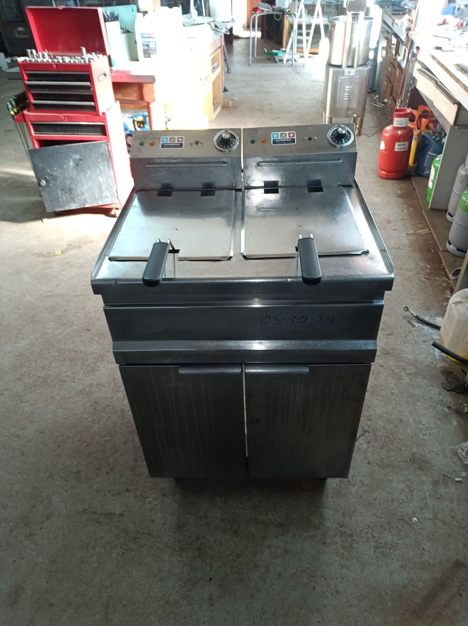 Fritadeira elétrica 7,5 kW x2