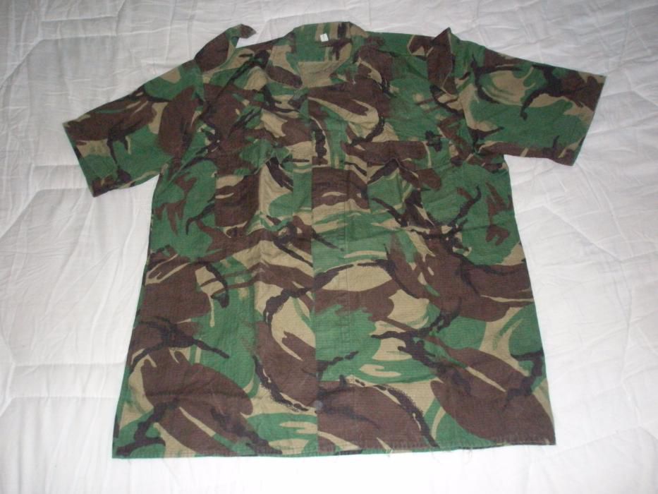 Camisa camuflada manga curta