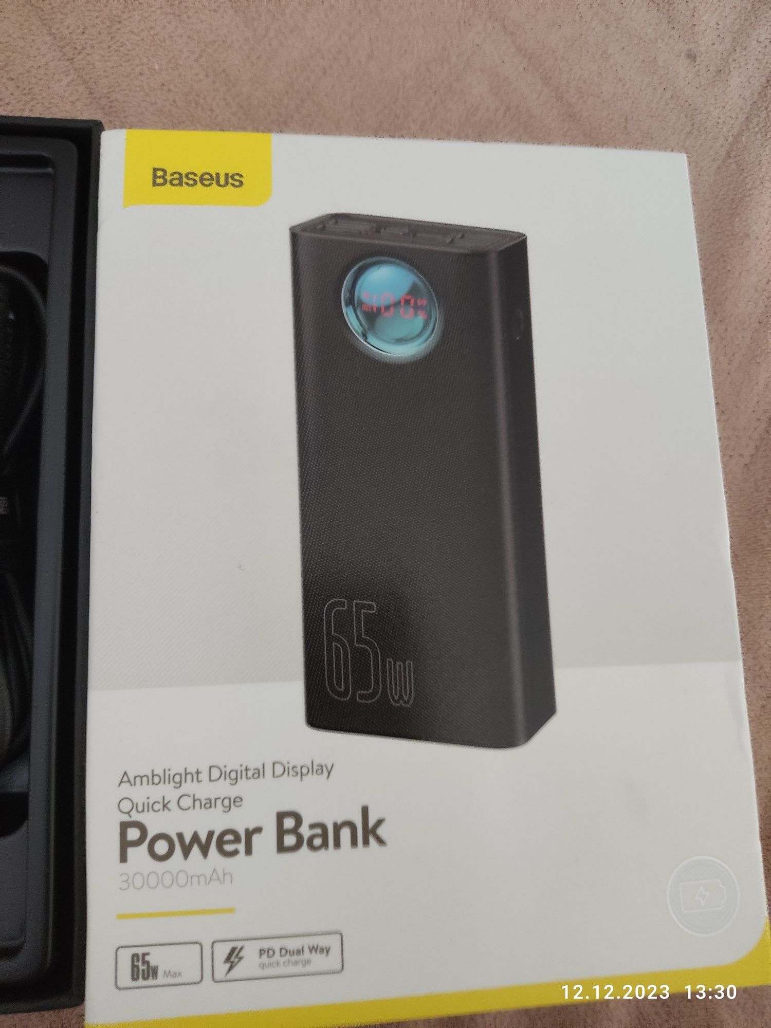 Повербанк Baseus 30000 mah 65w