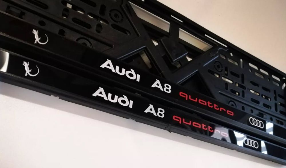 LUX Рамки номера Audi quattro чи інші ,номерные рамки Ауди ,автономера