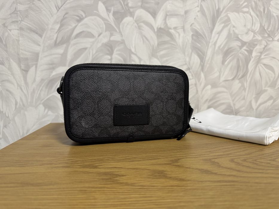 Сумка чоловіча COACH Wyatt Crossbody Bag In Signature Canvas Black