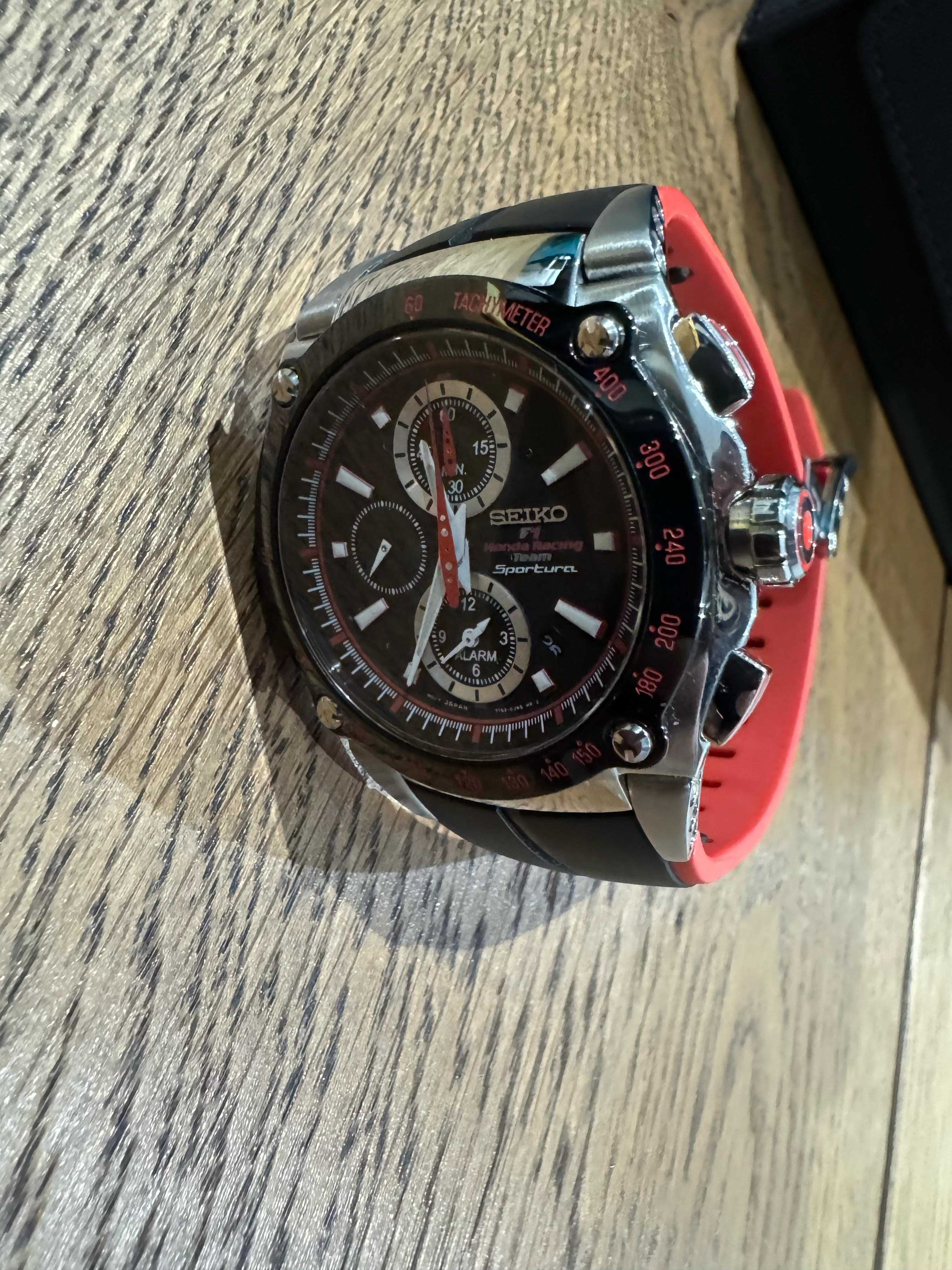 Relógio Seiko Sportura F1 Honda Racing Team