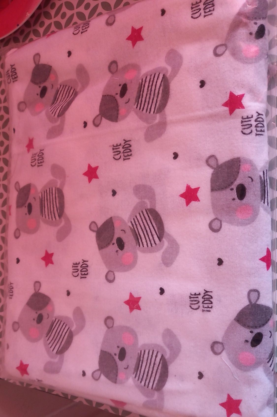 Nowy sliczny flanelowy komplet pościeli dla dzieci unisex 135 x 100 cm