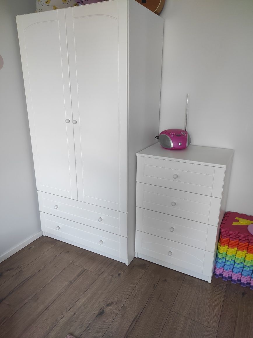 Bianco Fiori Meblik szafa komoda komplet do pokoju dziecka