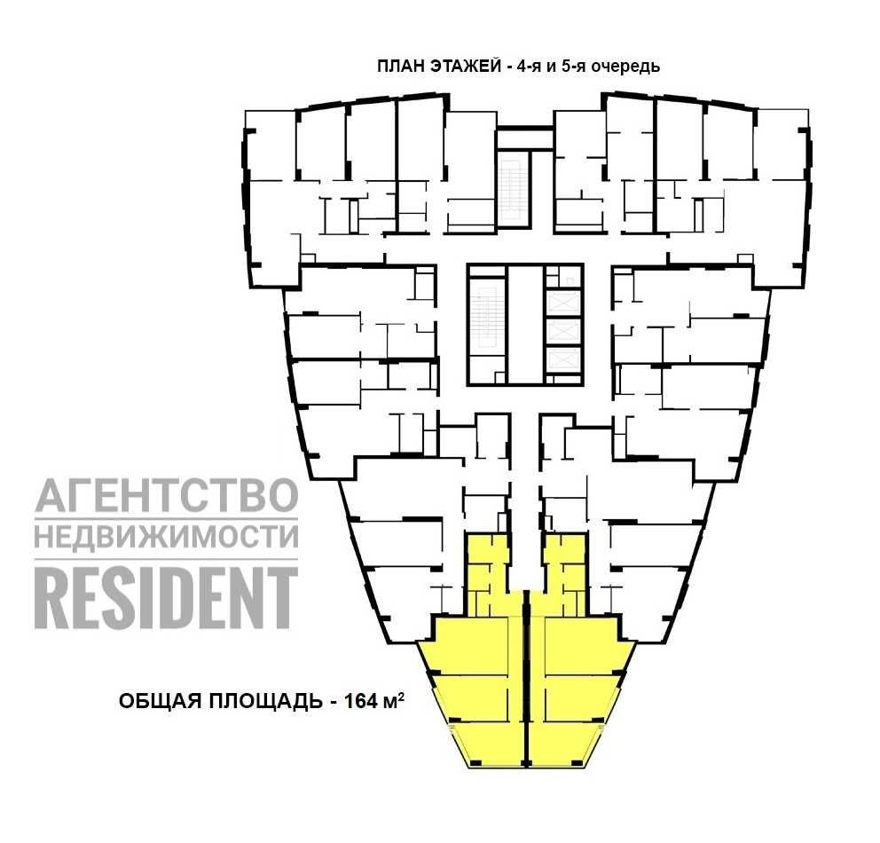 ЖК Панорама 165 м2. Лофт Комфорт Сити Женева IQ House Новодворянский