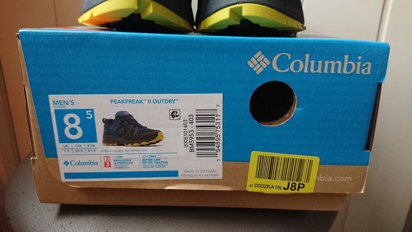 Nowe buty Columbia Peakfreak II Outdry rozmiar 41,5 
PEAKFREAK II