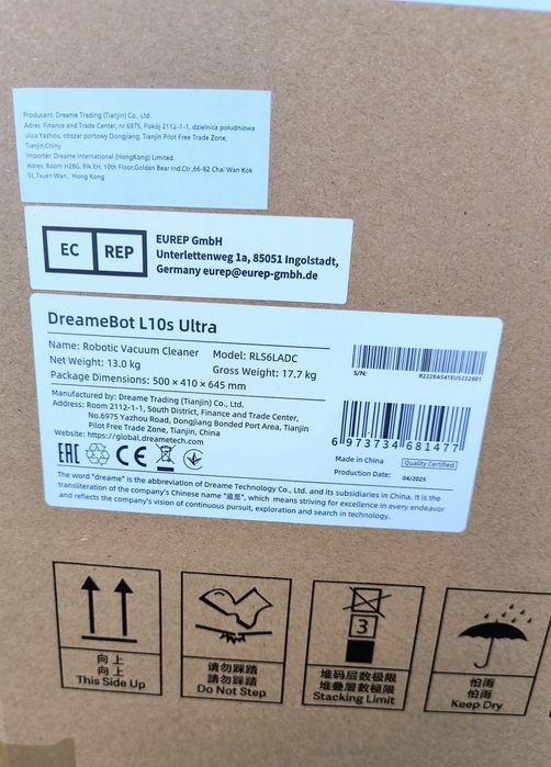 Nieużywany robot sprzątający mopujacy Dreame L10s Ultra