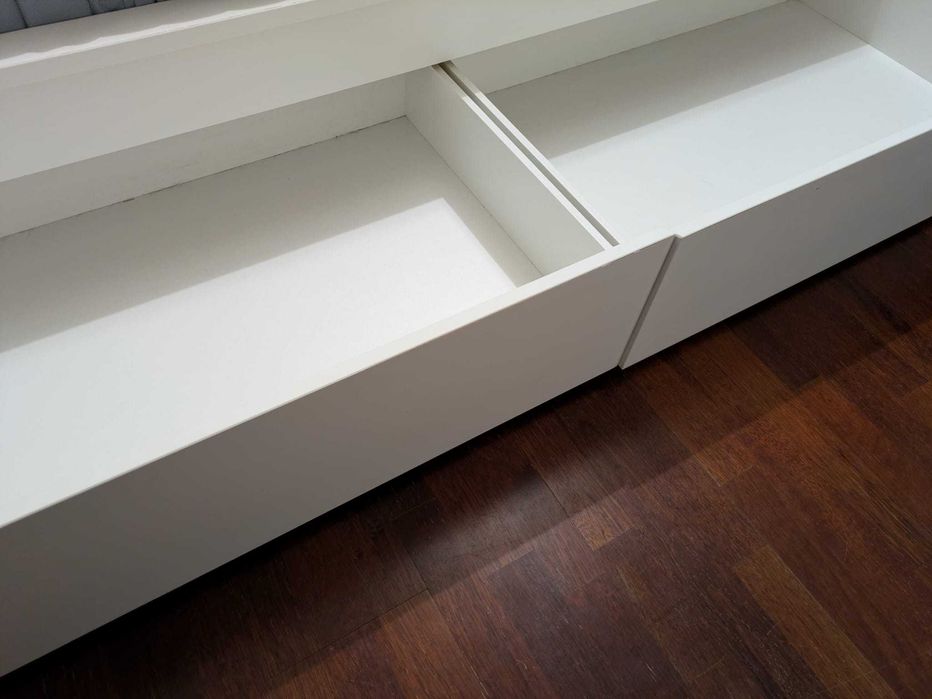 Cama IKEA MALM 140x200 + Estrado Luroy + Colchão ÅBYGDA