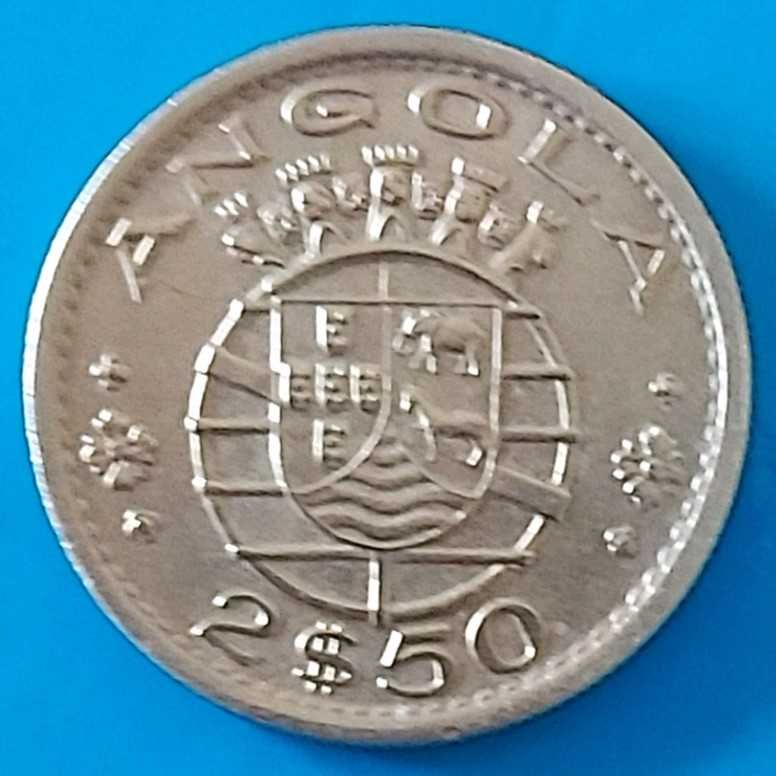 2$50 Centavos de 1968, Republica Portuguesa, Angola