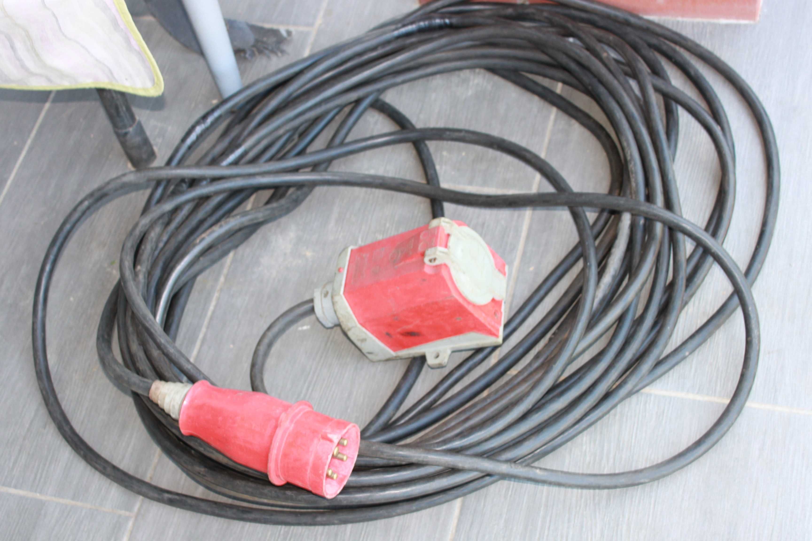 Przewód siłowy 25m kabel krajzega sprężarka spawarka