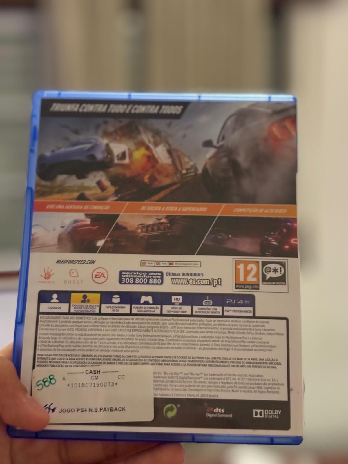 Need For Speed PAYBACK jogo ps4