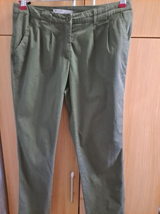 Spodnie damskie oliwkowe