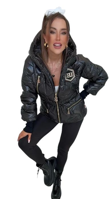 Kurtka Lola Bianka czarna ocieplana