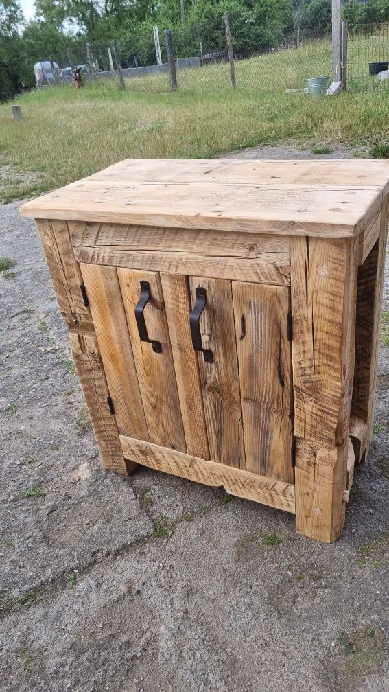 Szafka pod umywalkę stare drewno