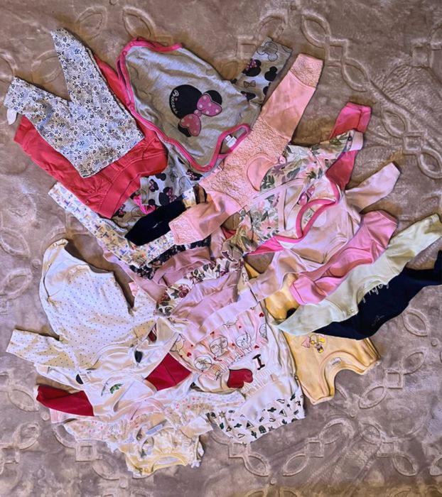 Ubranka dla dziewczynki 56-62 PAKA UBRAN