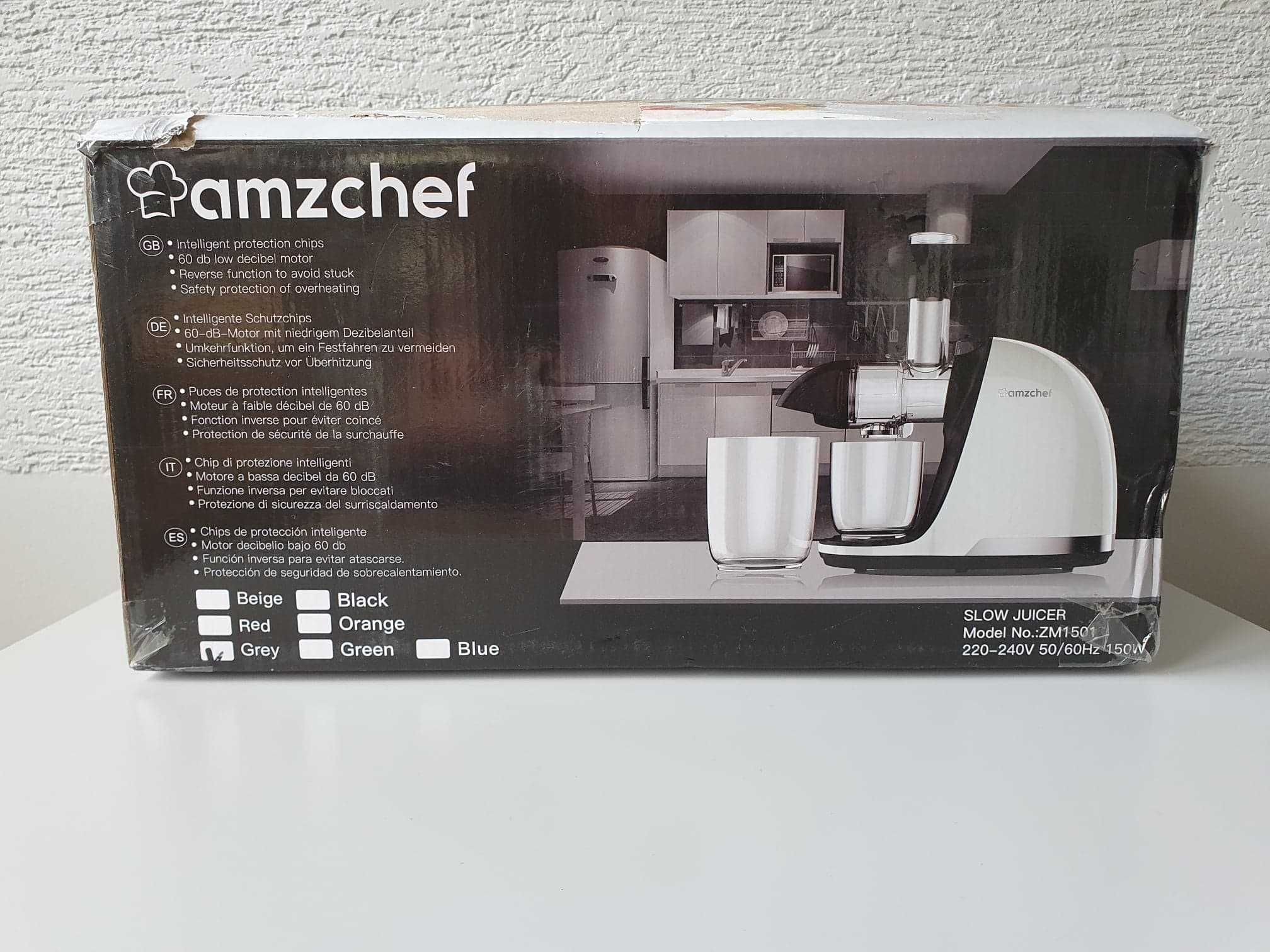 Wyciskarka wolnoobrotowa sokowirówka amzchef ZM 1501 moc 150W