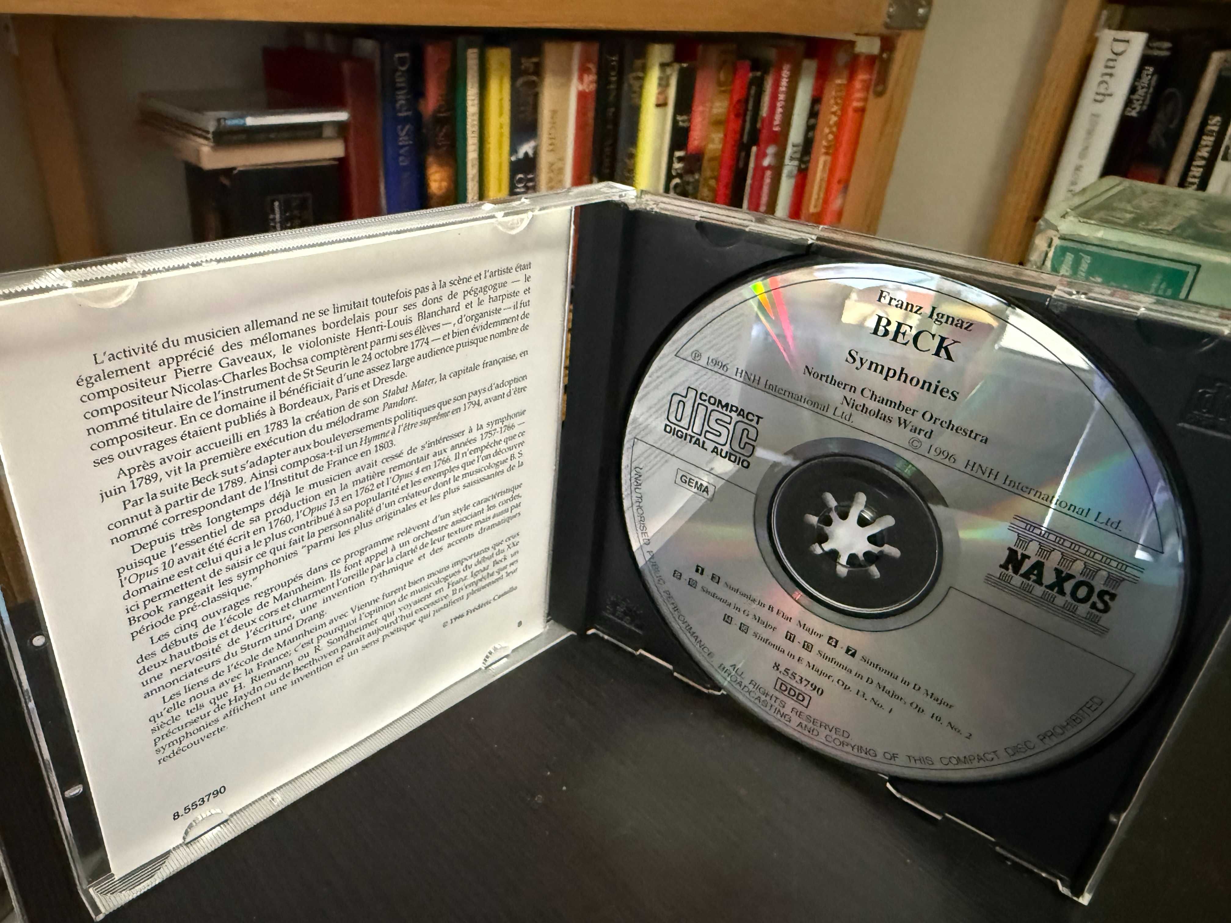 Franz Ignaz Beck, François-Joseph Gossec – Symphonies – Nicholas Ward