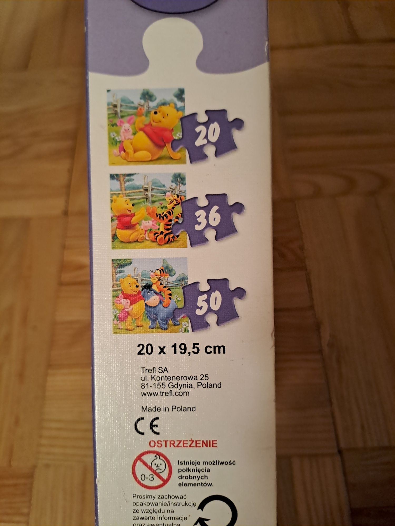 Puzzle Kubuś Puchatek  20, 36, 50 elementów