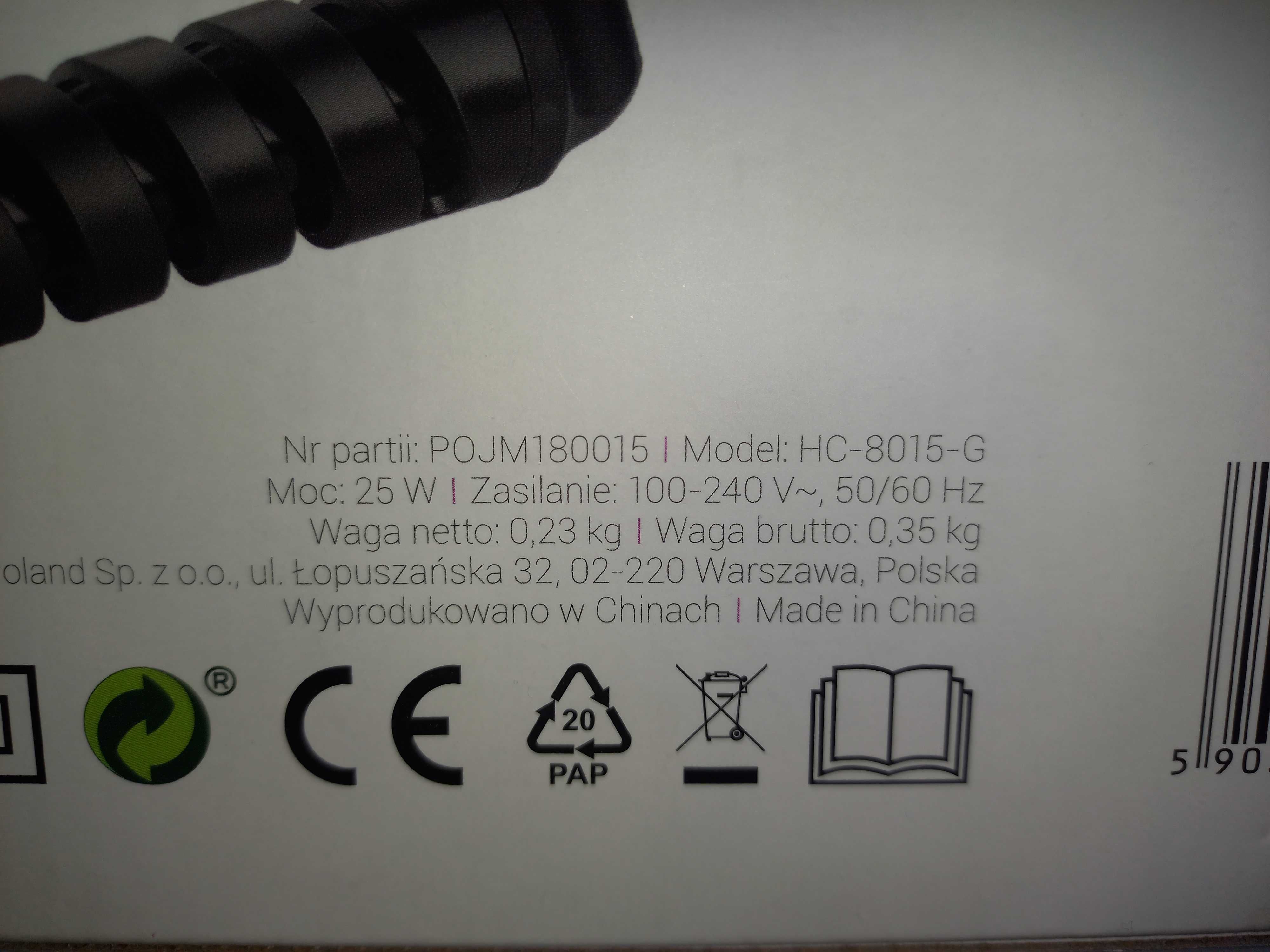 Lokówka ceramiczna firmy Hoffen