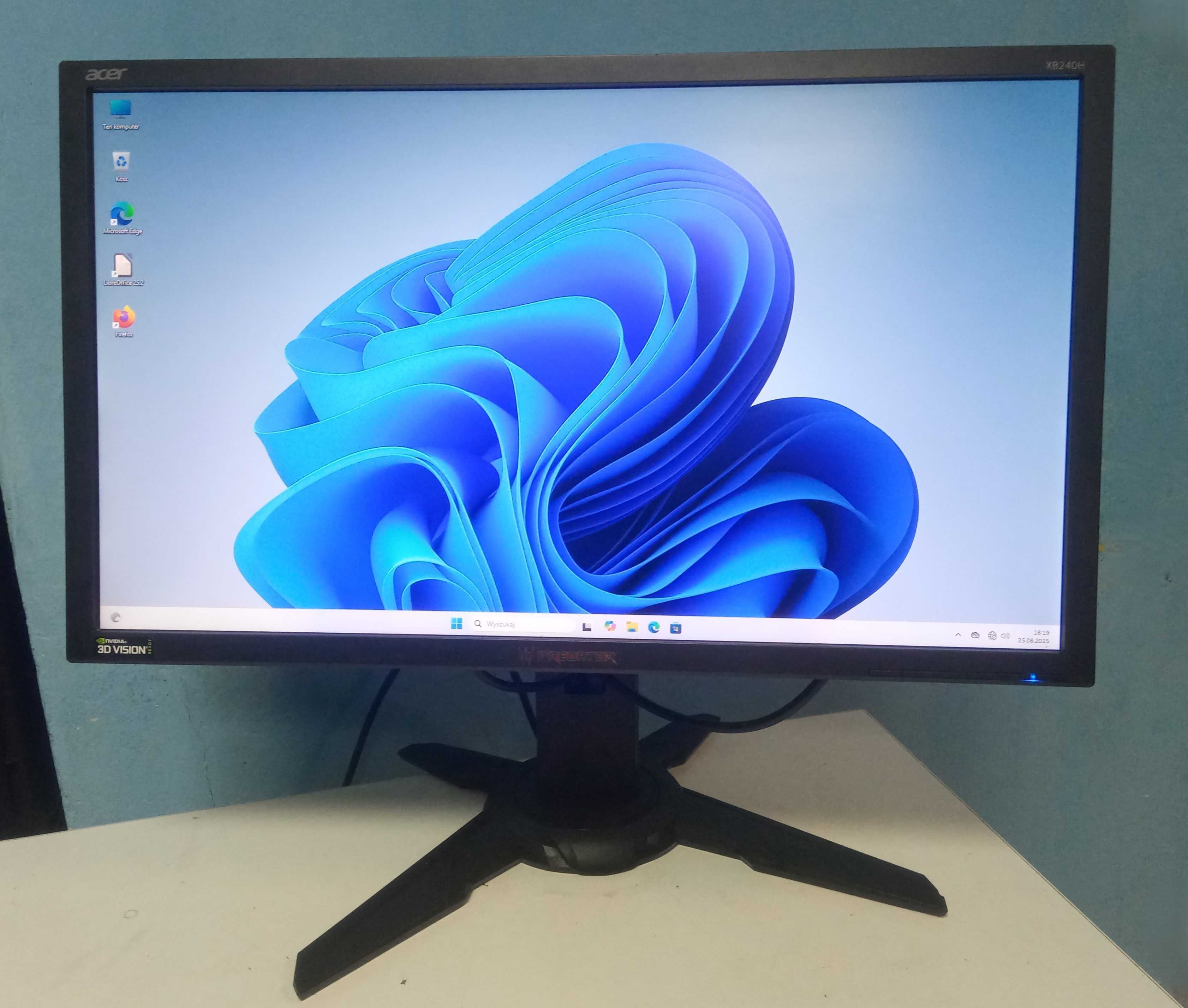 monitor do gier 24" Acer Predator XB240H, IPS 1920 x 1080, 1ms, 144Hz