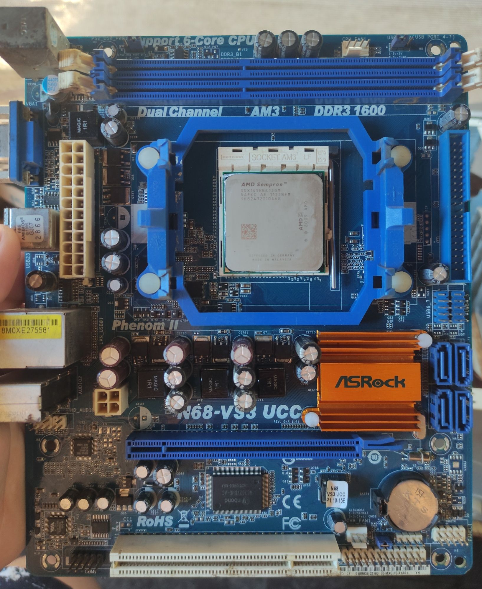 Плата АМ3 - n68vs3 ucc - ddr3