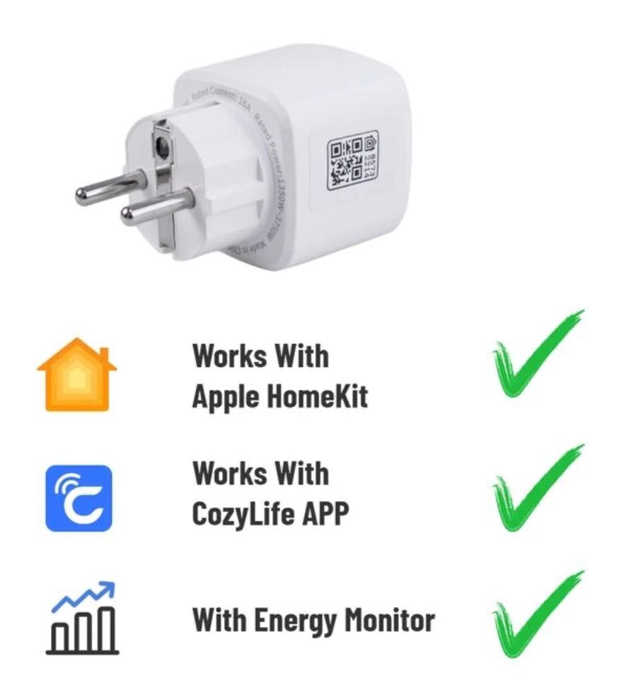 умная Wi-Fi розетка работает с Apple HomeKit