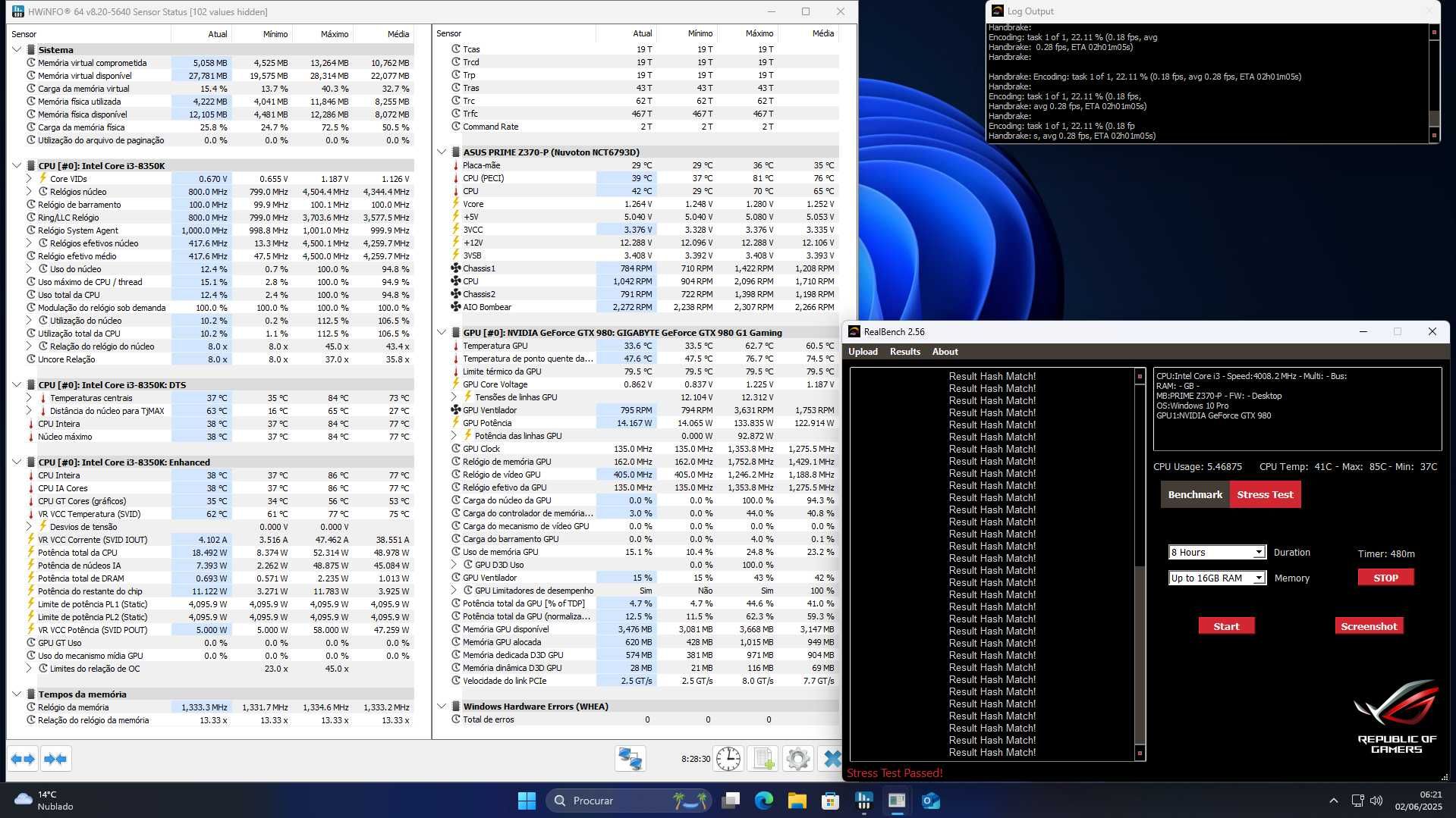 PC Gaming i3 8350k 4.5GHz / GTX 980 4GB / 16GB 2666 / RGB / 500GB M.2