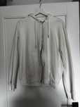 Biala rozpinana bluza