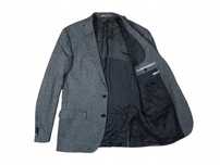 HUGO BOSS Marynarka Męska Wełna Jedwab Szara r. 56