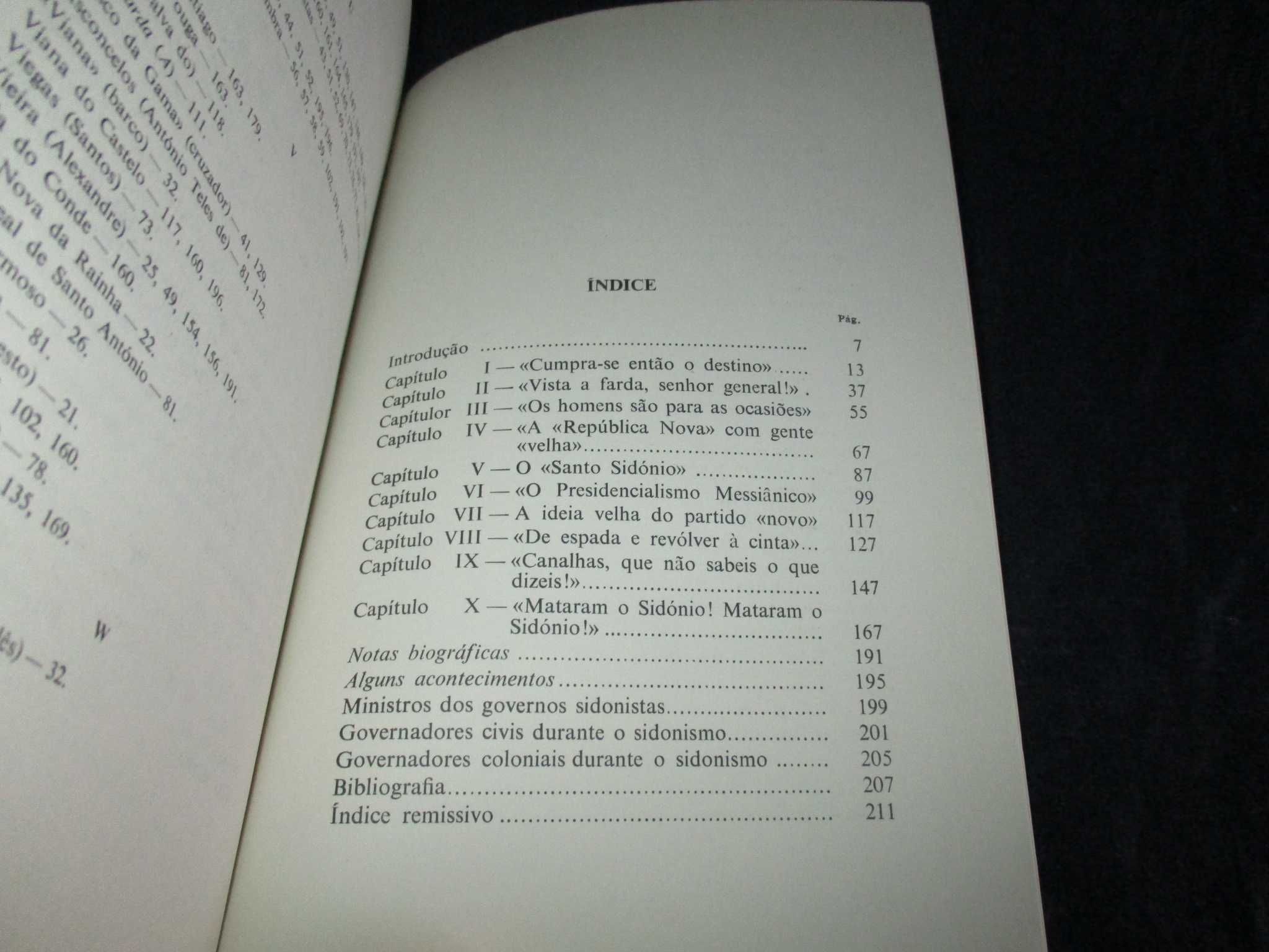 Livro Sidónio Contribuição para a história do presidencialismo