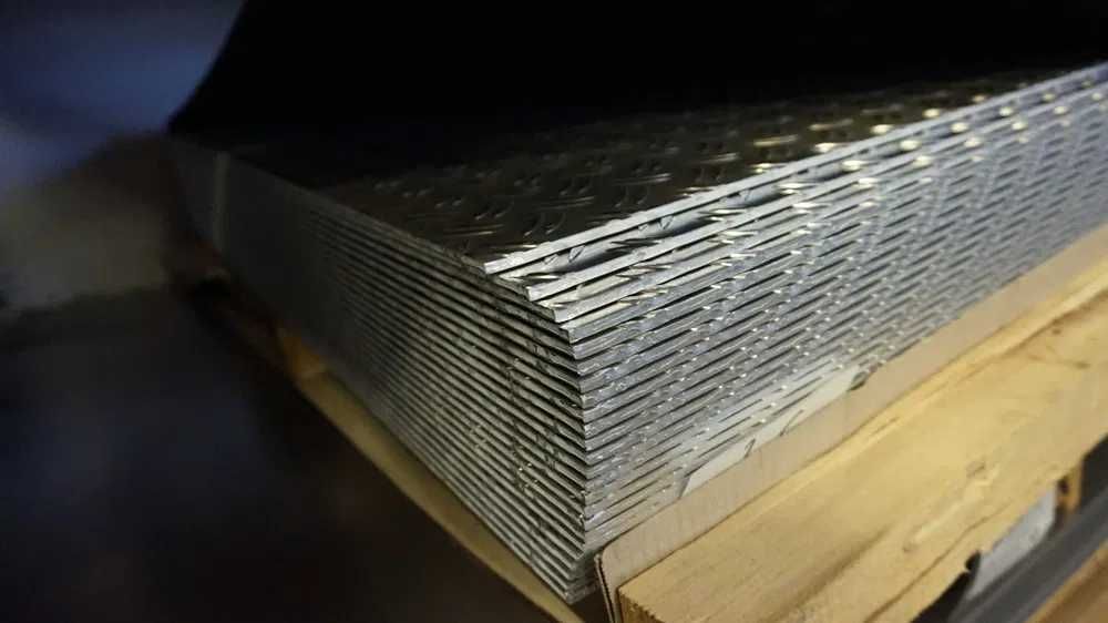 Blacha ryflowana aluminiowa, aluminium 5,0x1000x2000 gat. 5754, BYTOM