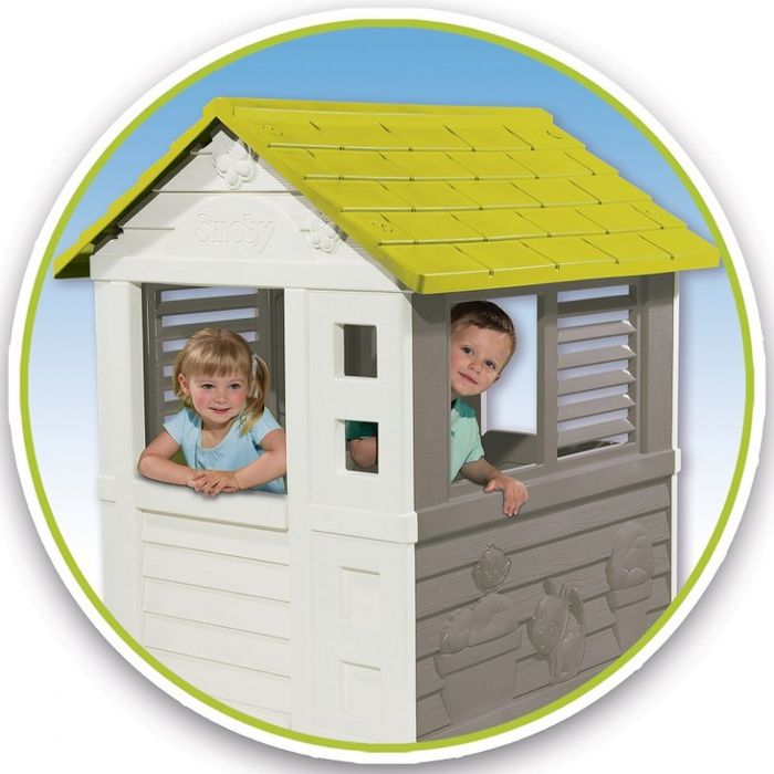 SMOBY Domek baza dla dzieci   plastikowy Ogrodowy Jolie namiot