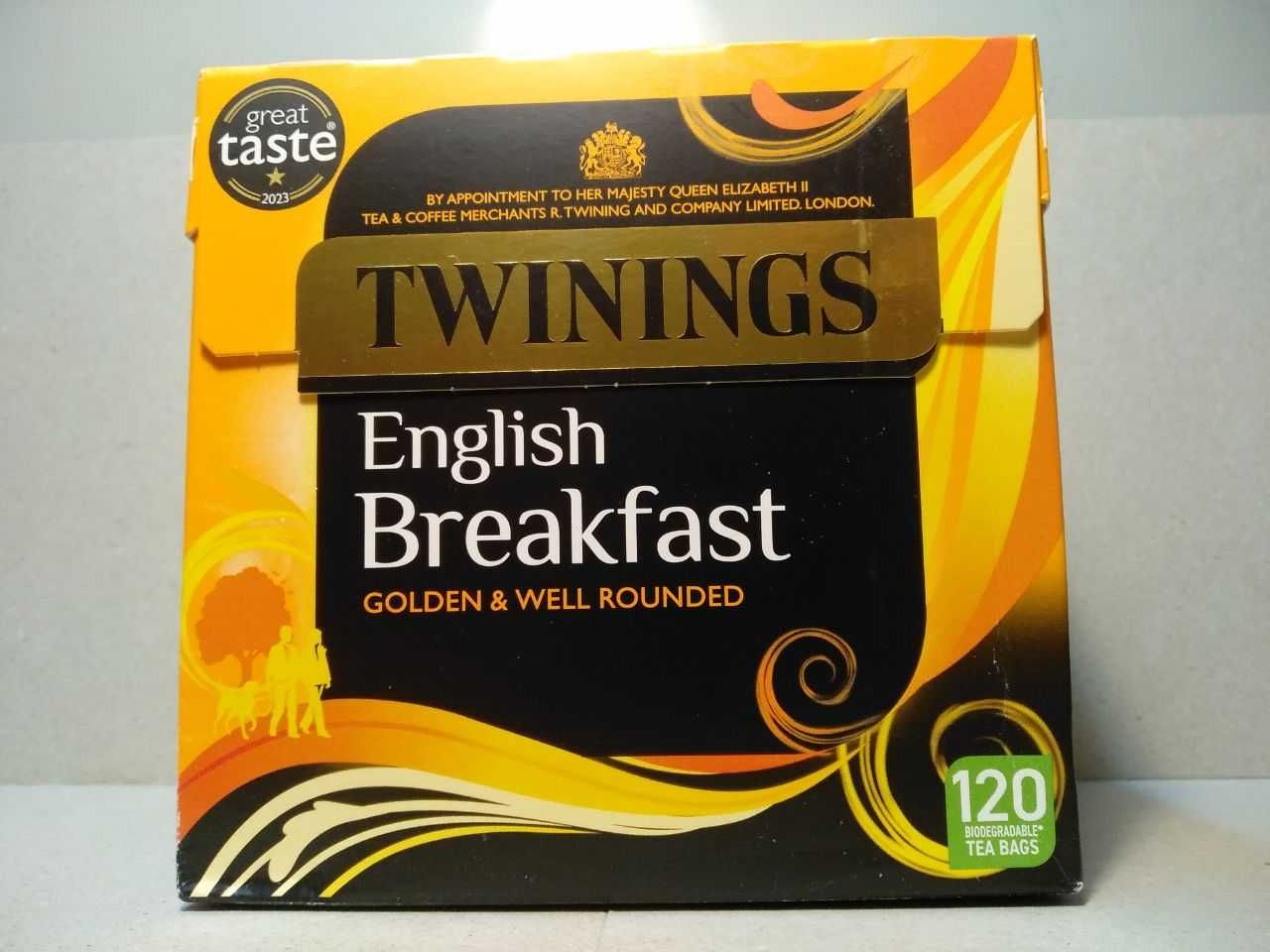 Чорний Англійський чай Twinings English Breakfast 120 tea bags 300g