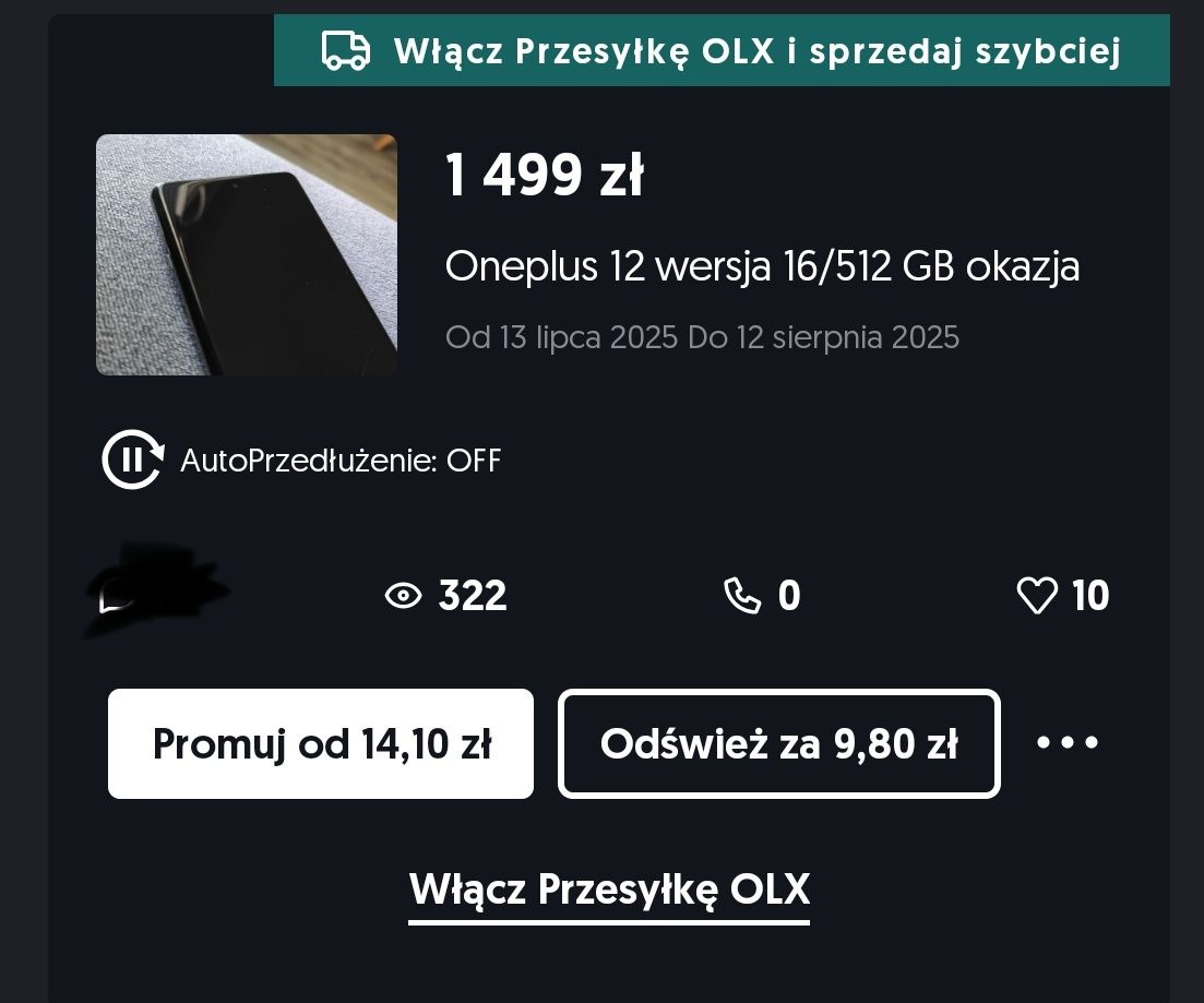 Oneplus 12 wersja 16/512 GB okazja
