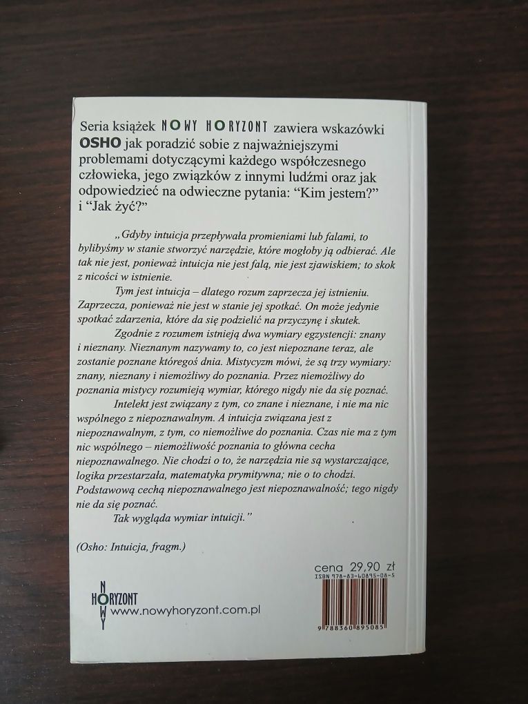 Ksiazka OSHO Intuicja